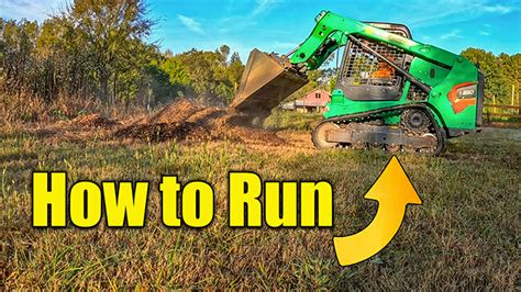 how to operate a skid steer on a hill|excavating with a skid steer.